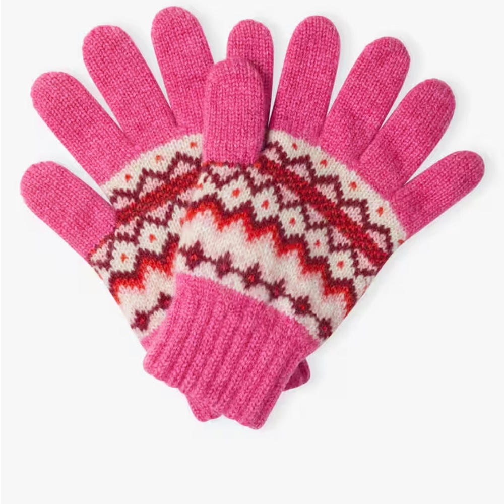 BRORA CASHMERE FAIR ISLE CHILDRENS GLOVES!